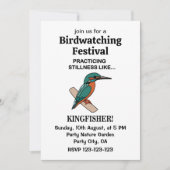 Invitation Kingfisher Pratiquant La Sticité Comme Kingfisher (Devant)