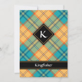 Invitation Kingfisher Tartan (Devant)