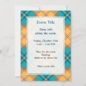 Invitation Kingfisher Tartan (Dos)