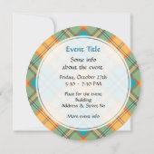 Invitation Kingfisher Tartan (Dos)