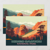 Invitation Kings Canyon National Park California Mountains (Devant / Derrière)