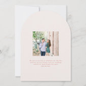 Invitation Kingston Elegant Monogram Typographie Mariage (Dos)