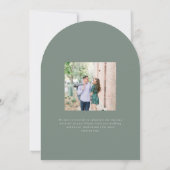 Invitation Kingston Elegant Monogram Typographie Mariage (Dos)