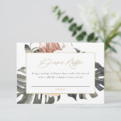 Invitation KINSLEY Boho Terracotta Déchets Ticket (Debout devant)