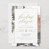 Invitation KINSLEY Boho Terracotta Fête des mariées tropicale (Devant)