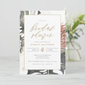 Invitation KINSLEY Boho Terracotta Fête des mariées tropicale (Debout devant)