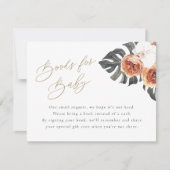 Invitation KINSLEY Boho Terracotta Livres Pour Baby Card (Devant)