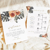 Invitation KINSLEY Boho Terracotta Mariage tropical