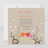 Invitation Kisser Poissons Corals Plage Whimsical mignon Mari (Devant)