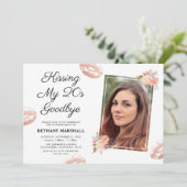 Invitation Kissing My 20s Goodbye 30th Birthday Party (Debout devant)