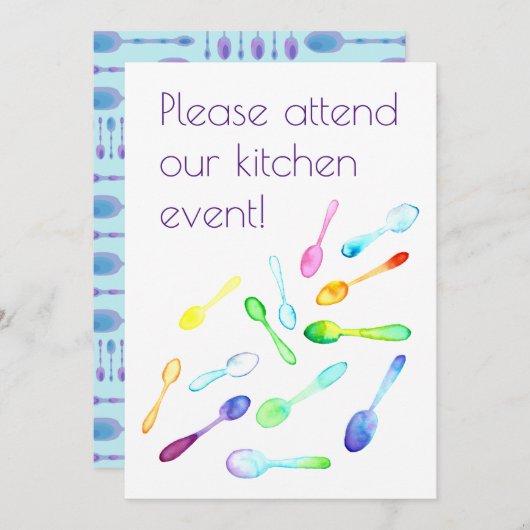 Invitation Kitchen Event (Devant / Derrière)