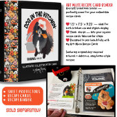 Invitation KITCHEN MEAT FISH TEMPERATURE chart 2 sides