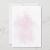 Invitation Kitten en Coupe Fleurs roses Baby shower Invitatio (Dos)