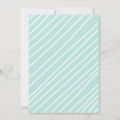 Invitation Kitten Meow Couronne Turquoise fille Kitty Chat An (Dos)