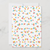 Invitation Kitty Cat Rainbow Confetti Fun Anniversaire de enf (Dos)