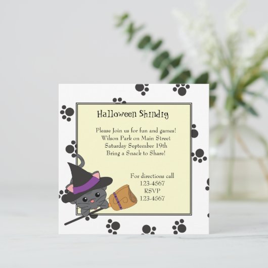 Invitation Kitty Witch Cutie (Debout devant)
