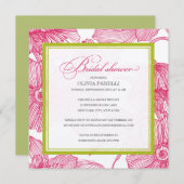 INVITATION KIWI + LE ROSE FLEURIT L'INVITATION DE FÊTE DE LA (Devant / Derrière)