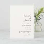 Invitation Klivia Elegant Flower Botanical Mariage (Debout devant)