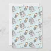 Invitation Knight et Princess Anniversaire (Dos)