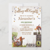Invitation Knight Royal Medieval Boy Birthday (Devant)