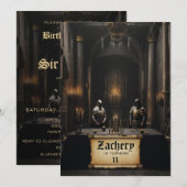 Invitation *~* Knights Armor AP88 Château Moyen Anniversaire (Devant / Derrière)