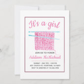 Invitation Knit Blanket Baby Girl (Devant)