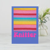 Invitation Knitter, Crochet Amateurs Imprimer (Debout devant)