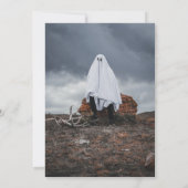 Invitation Knock Qui est là Photo Halloween (Dos)