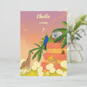 Invitation Koala, anniversaire de Coconut Exotic (Debout devant)