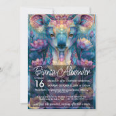 Invitation Koala Bear | Conception d'amant d'animaux colorés (Devant)