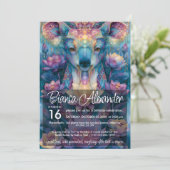 Invitation Koala Bear | Conception d'amant d'animaux colorés (Debout devant)