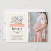 Invitation Koala Bear On Peut Attendre Le Baby shower Des Cou (Devant)