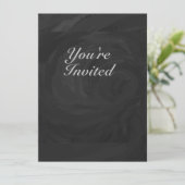 Invitation Kohl Black Monogramme personnalisé (Debout devant)