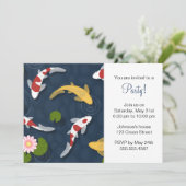 Invitation Koi Fish Pond (Debout devant)