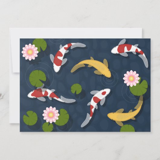 Invitation Koi Fish Pond (Dos)