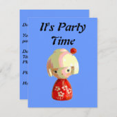 Invitation Kokeshi (Devant / Derrière)