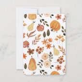 Invitation Kraft Fall Theme Baby Shower Diaper Raffle (Dos)