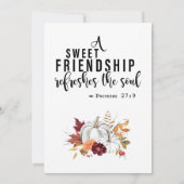 Invitation Kraft / Friendsgiving entre amis (Dos)