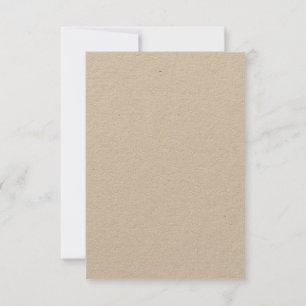 Invitation Kraft personnalisé 8,9 cm x 12,7 cm    Mat fini éc