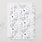Invitation Kraft pour fête d'anniversaire thème pl (Dos)