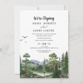 Invitation Kraft Rocky Mountain | Réception de mariage intime (Devant)