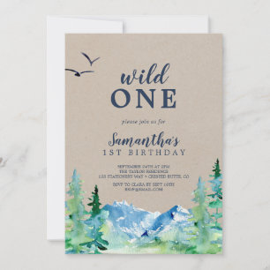 Invitation Kraft Rocky Mountain Wild Un premier anniversaire