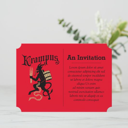 Invitation Krampus (Debout devant)