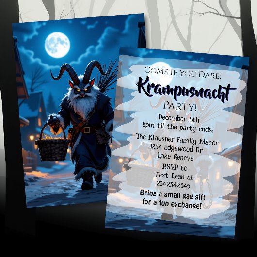 Invitation Krampusnacht Party | Come if you Dare