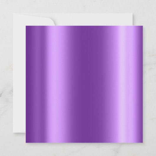 Invitation Krystal Champaigne Paillettes Confetti Violet (Dos)