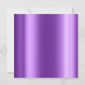 Invitation Krystal Champaigne paillettes confettis violet (Dos)