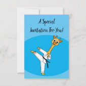 Invitation Kung Fu giraffe (Dos)