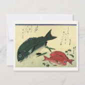 Invitation Kurodai & Akadai - Impression de poisson japonais (Devant)