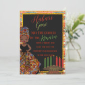 Invitation Kwanza Habari Gani Holiday Card  (Debout devant)