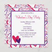 Invitation L O V E Valentine's Day Celebration (Devant / Derrière)